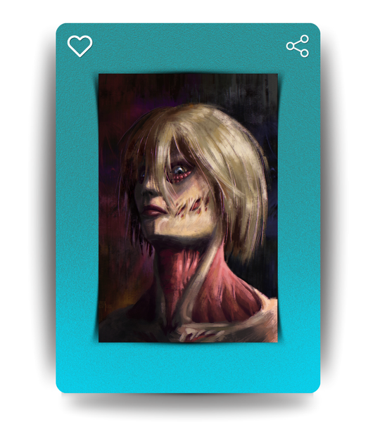 Female Titan Wall Poster | Attack On Titan | Anime Print