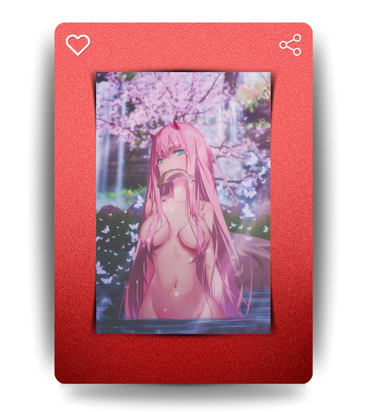 Zero Two Waifu Wall Poster | Darling in the Franxx | Anime Print