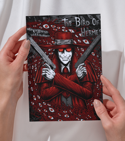 Alucard Monochromatic Wall Poster | Hellsing | Anime Print