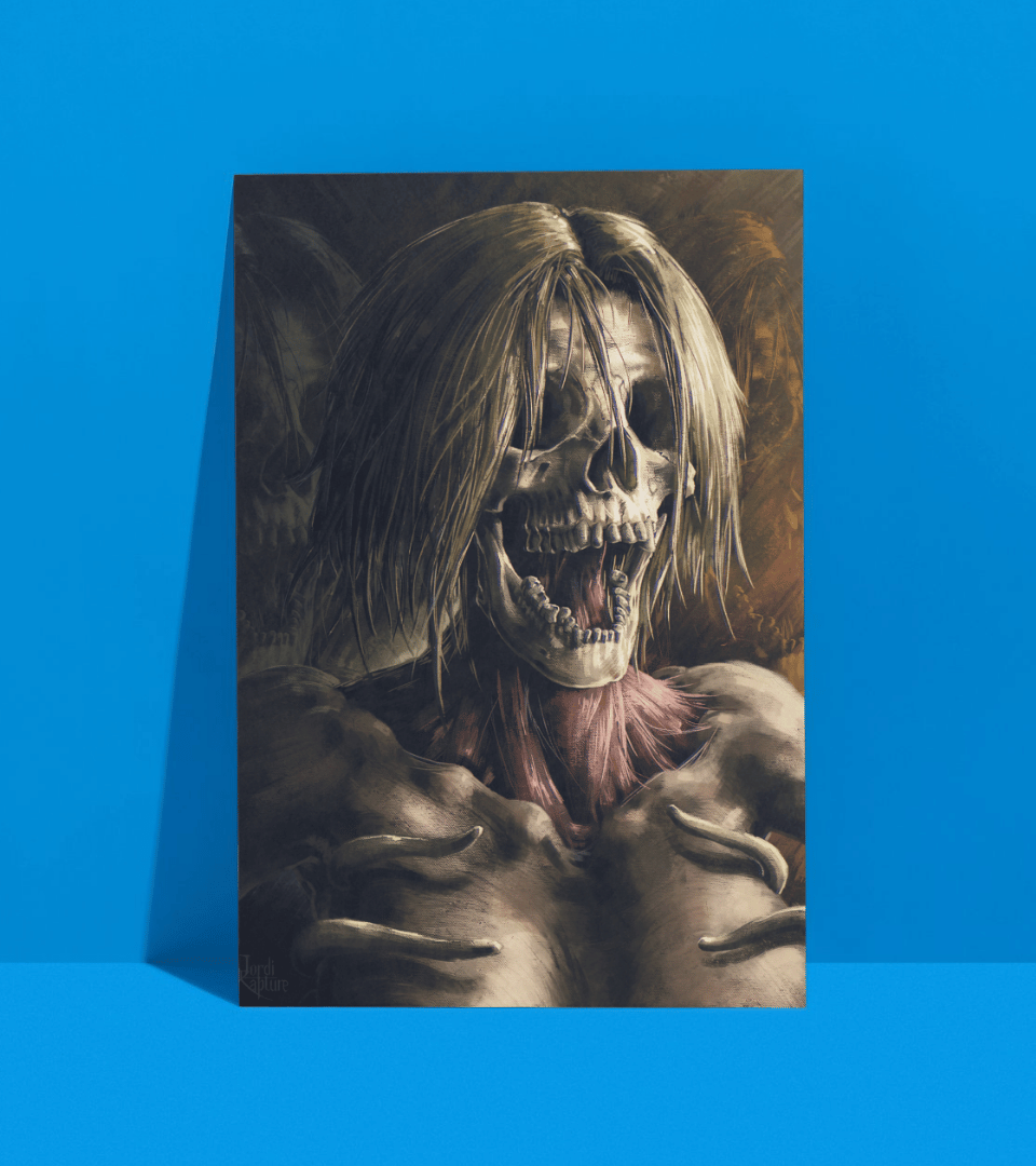 Founding Titan Wall Poster | Attack On Titan | Anime Print