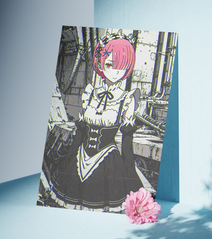 Ram Cyberpunk Wall Poster | Waifu | Anime Print