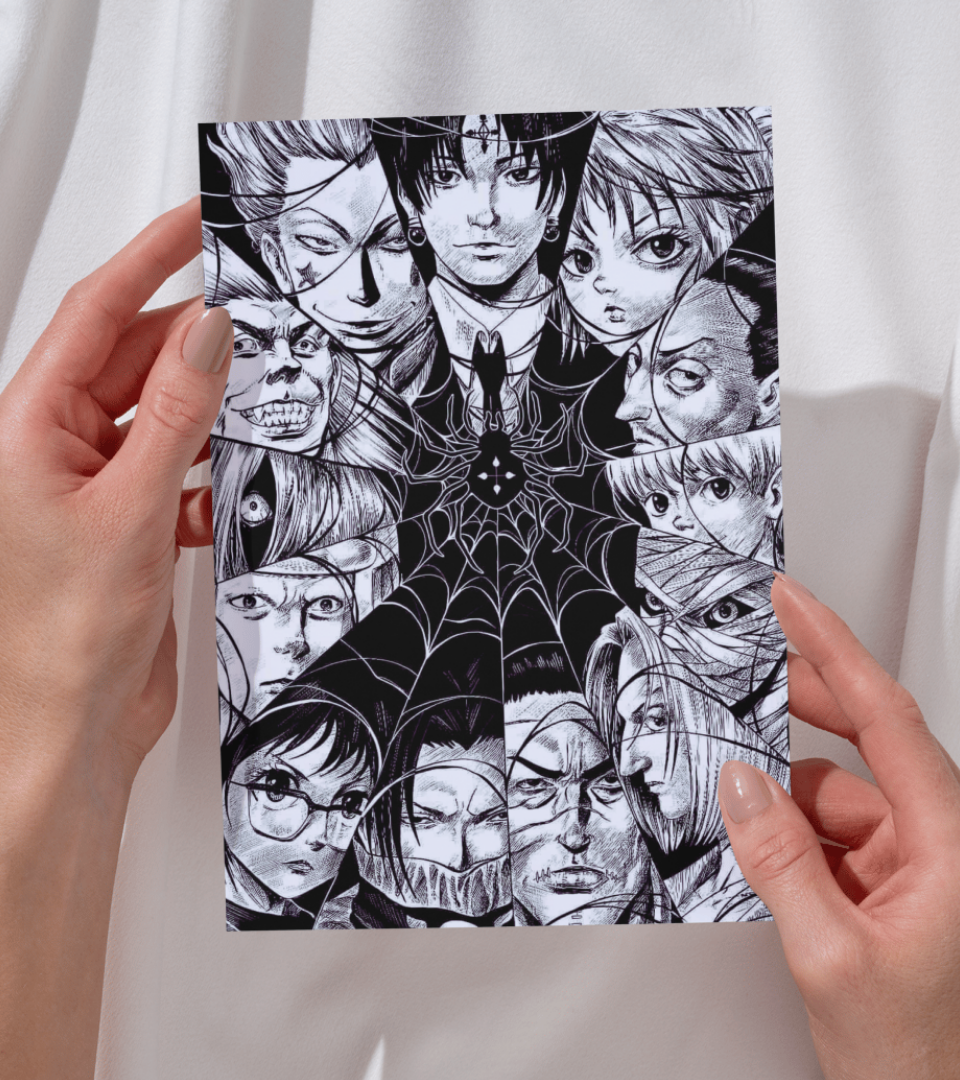 Phantom Troupe Monochromatic Wall Poster | Hunter x Hunter | Anime Print