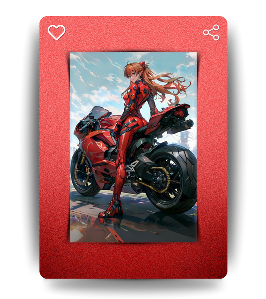 Asuka Langley Soryu Waifu Wall Poster | Neon Genesis Evangelion | Anime Print