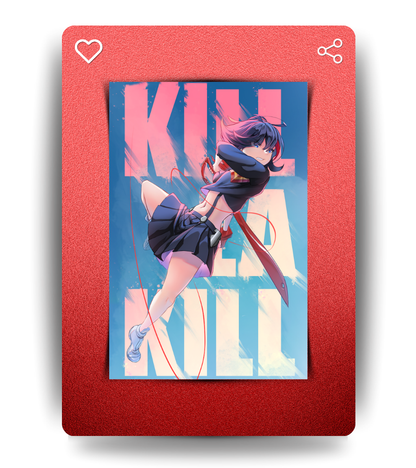 Ryuko Matoi Waifu Wall Poster | Kill la Kill | Anime Print