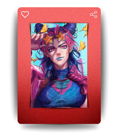 Jolyne Waifu Wall Poster | JoJo's Bizarre Adventure | Anime Print