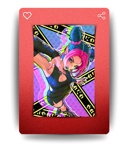 Jolyne Waifu Wall Poster | JoJo's Bizarre Adventure | Anime Print