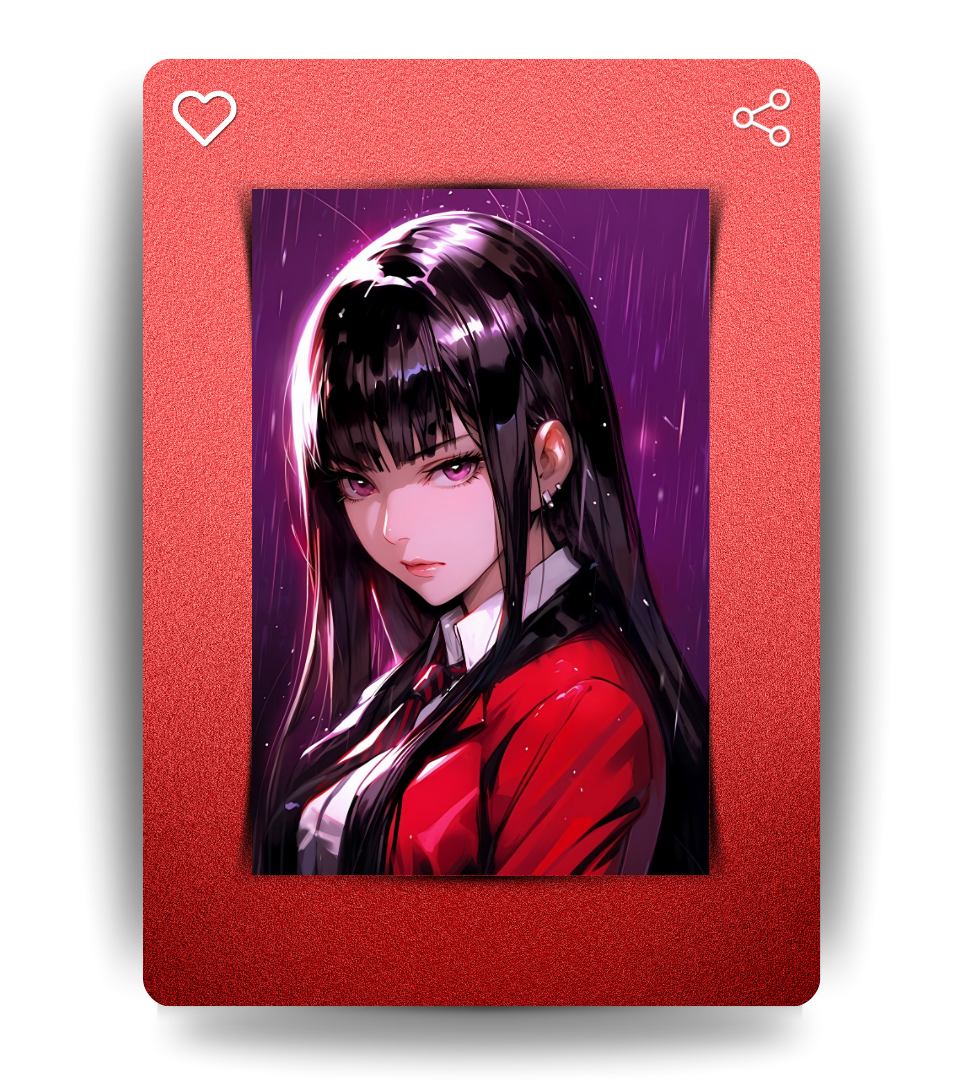 Yumeko Jabami Waifu Wall Poster | Kakegurui | Anime Print