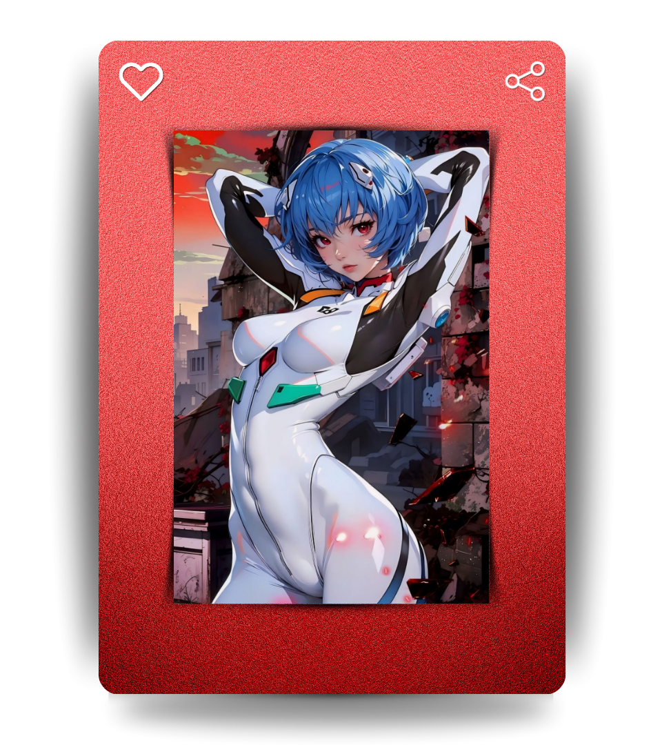 Rei Ayanami Waifu Wall Poster | Neon Genesis Evangelion | Anime Print