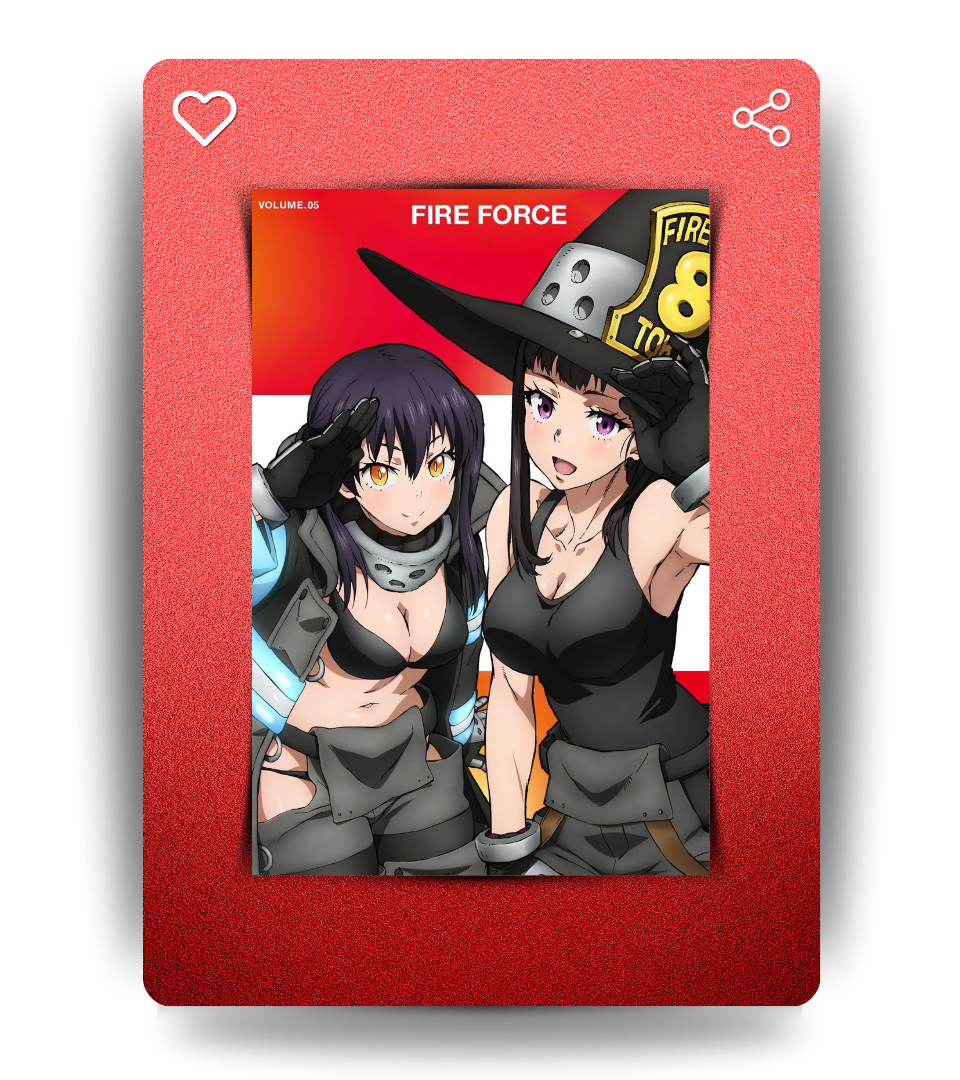 Tamaki & Mali Waifu Wall Poster | Fire Force | Anime Print