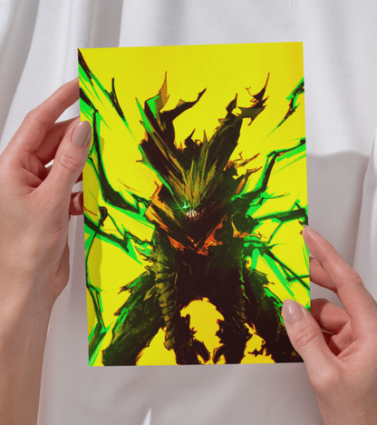 Dark Deku Monochromatic Wall Poster | My Hero Academia | Anime Print