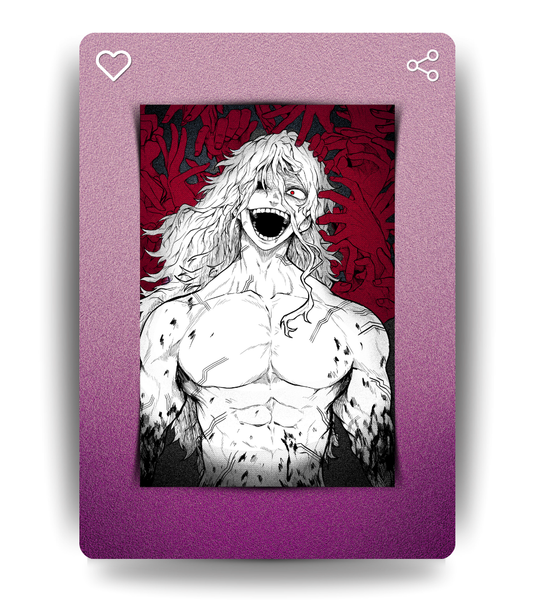 Shigaraki Monochromatic Wall Poster | My Hero Academia | Anime Print