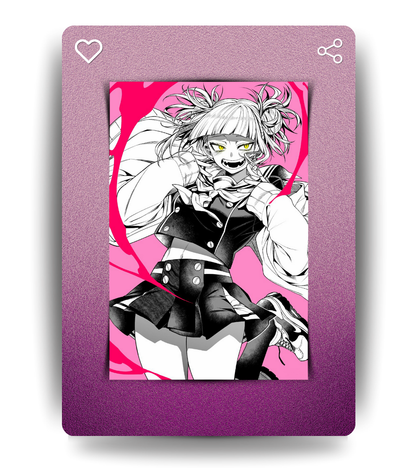 Toga Monochromatic Wall Poster | My Hero Academia | Anime Print