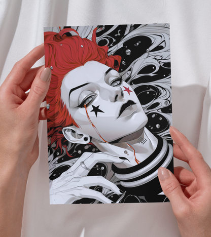 Hisoka Monochromatic Wall Poster | Hunter Hunter | Anime Print