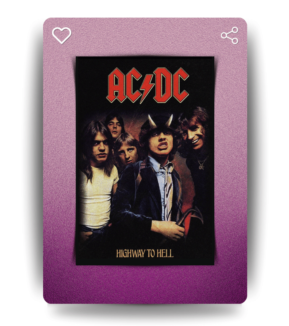 AC DC Wall Poster | Band | Music Print