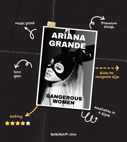 Ariana Grande Wall Poster | Artist | Music Print