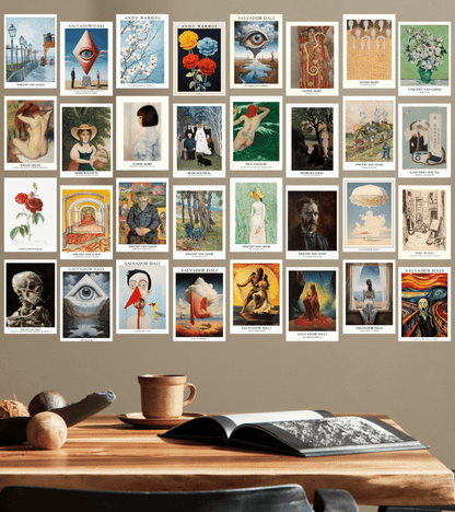 50 Pcs Art Aesthete Poster Set | Wall Collage Kits