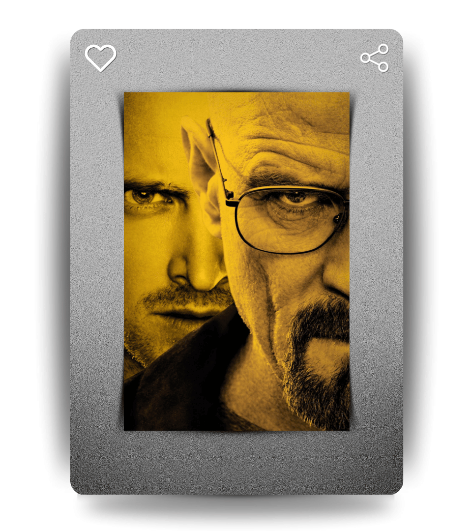 Walter & Jesse Wall Poster | Breaking Bad | Pop Culture Print