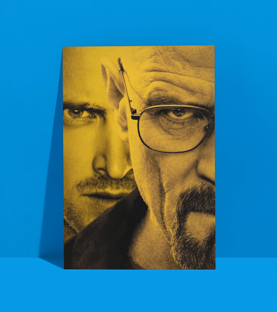 Walter & Jesse Wall Poster | Breaking Bad | Pop Culture Print