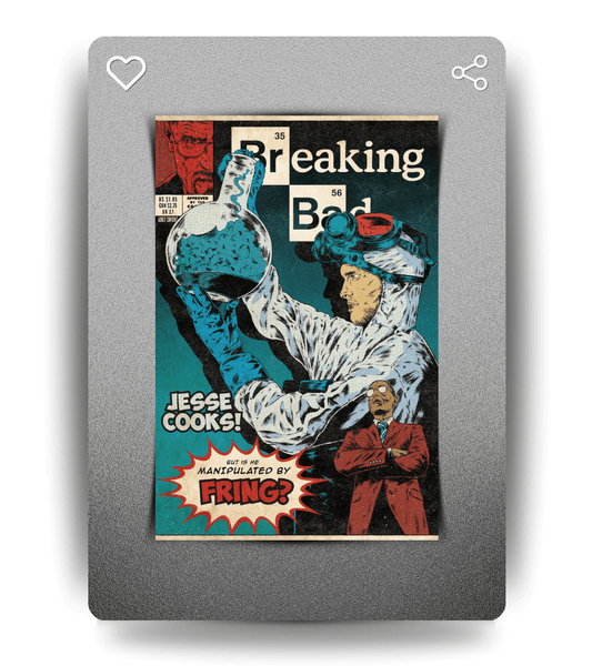 Breaking Bad Comic style Wall Poster | Series | Pop Culture Print