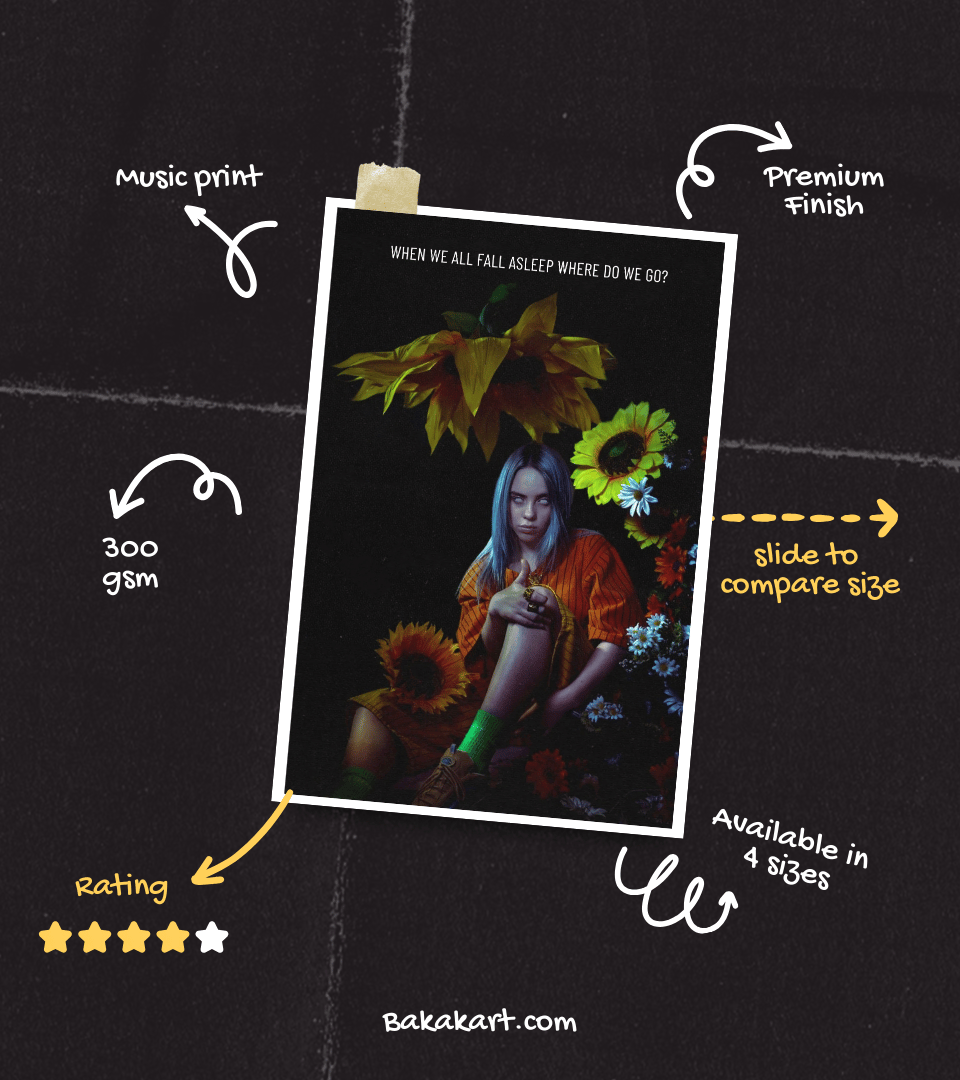 Billie Eilish Wall Poster | Artist | Music Print