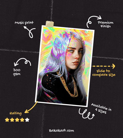 Billie Eilish Wall Poster | Artist | Music Print