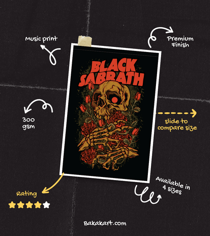 Black Sabbath Wall Poster | Band | Music Print