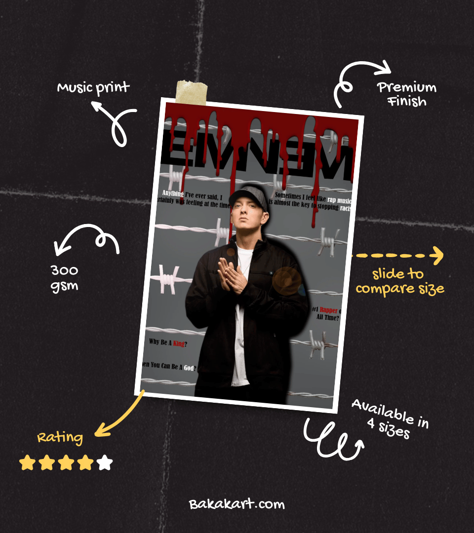 Eminem Wall Poster | Artist | Music Print