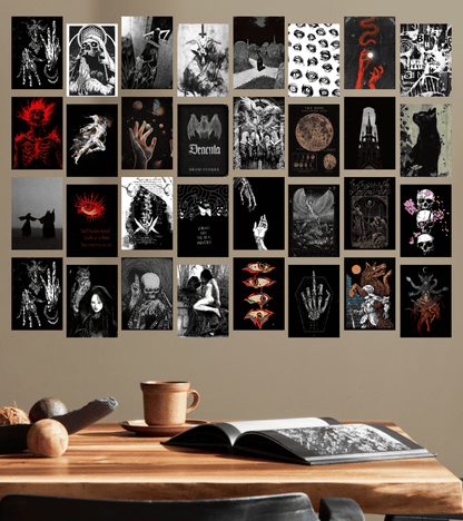 50 Pcs Gothic Poster Set | Wall Collage Kits