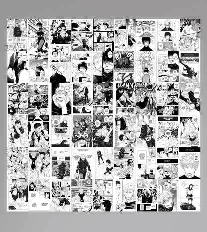 50 Pcs Jujutsu Kaisen Manga Set |  Manga Panel Kits