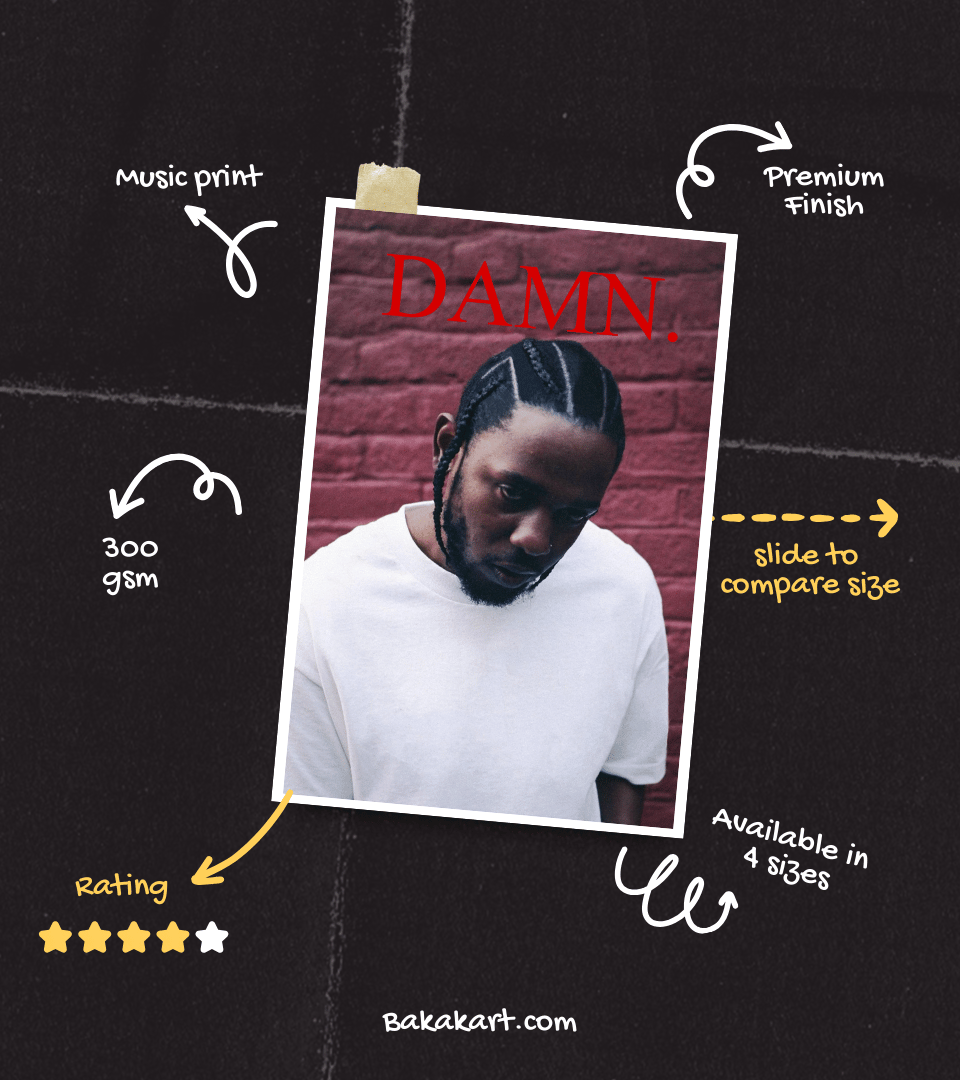 Kendrick Lamar Wall Poster | Artist | Music Print