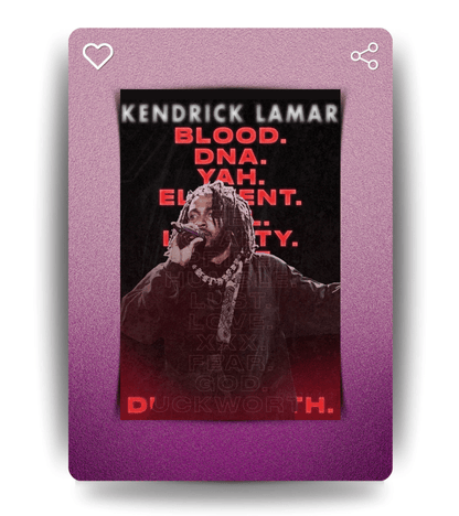 Kendrick Lamar Wall Poster | Artist | Music Print