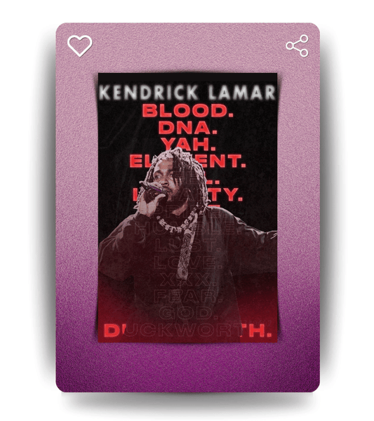 Kendrick Lamar Wall Poster | Artist | Music Print