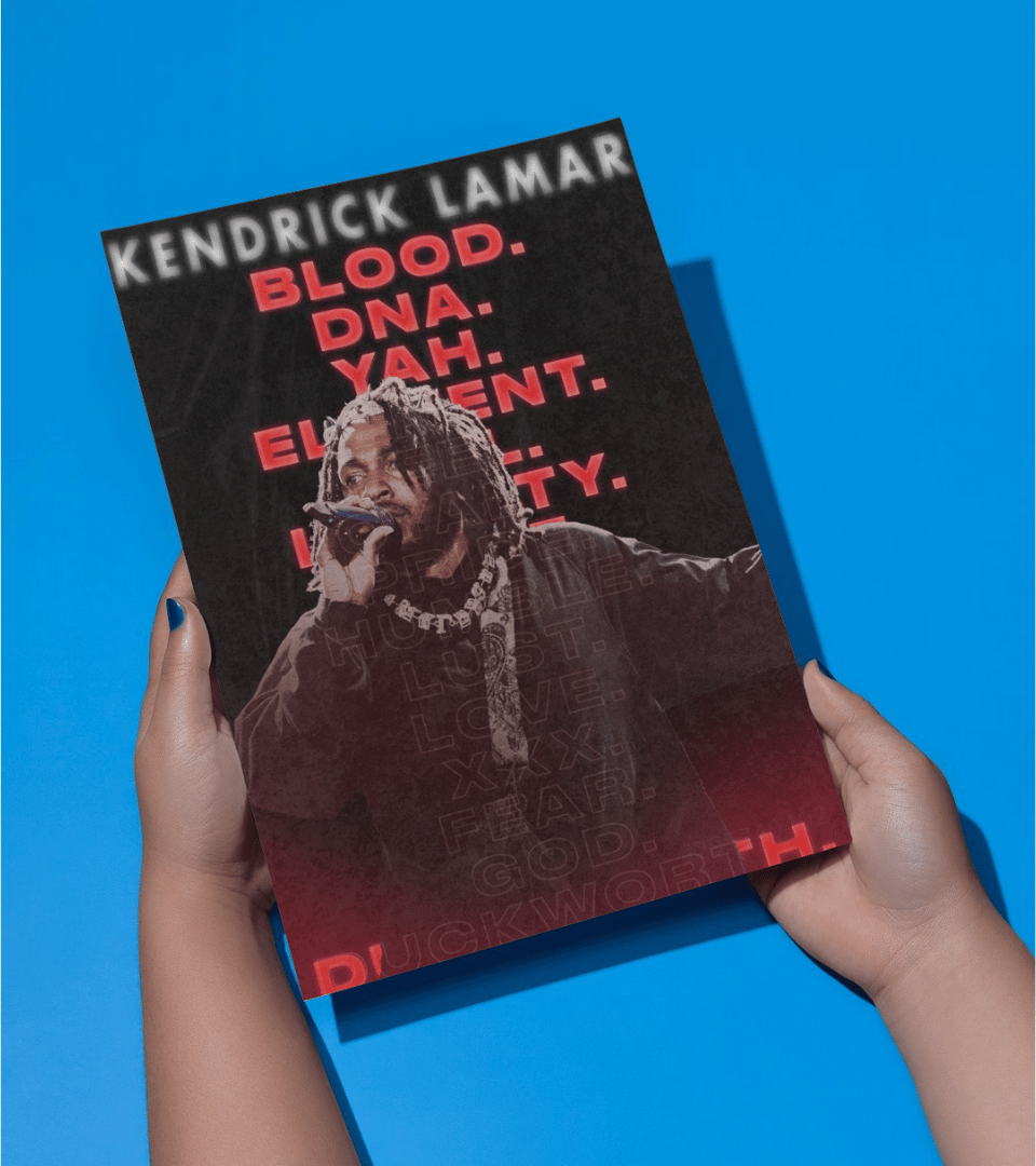 Kendrick Lamar Wall Poster | Artist | Music Print