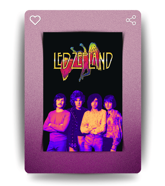 Led Zeppelin Wall Poster | Band | Music Print