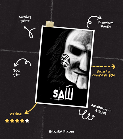 Saw Wall Poster | Movies | Pop Culture Print