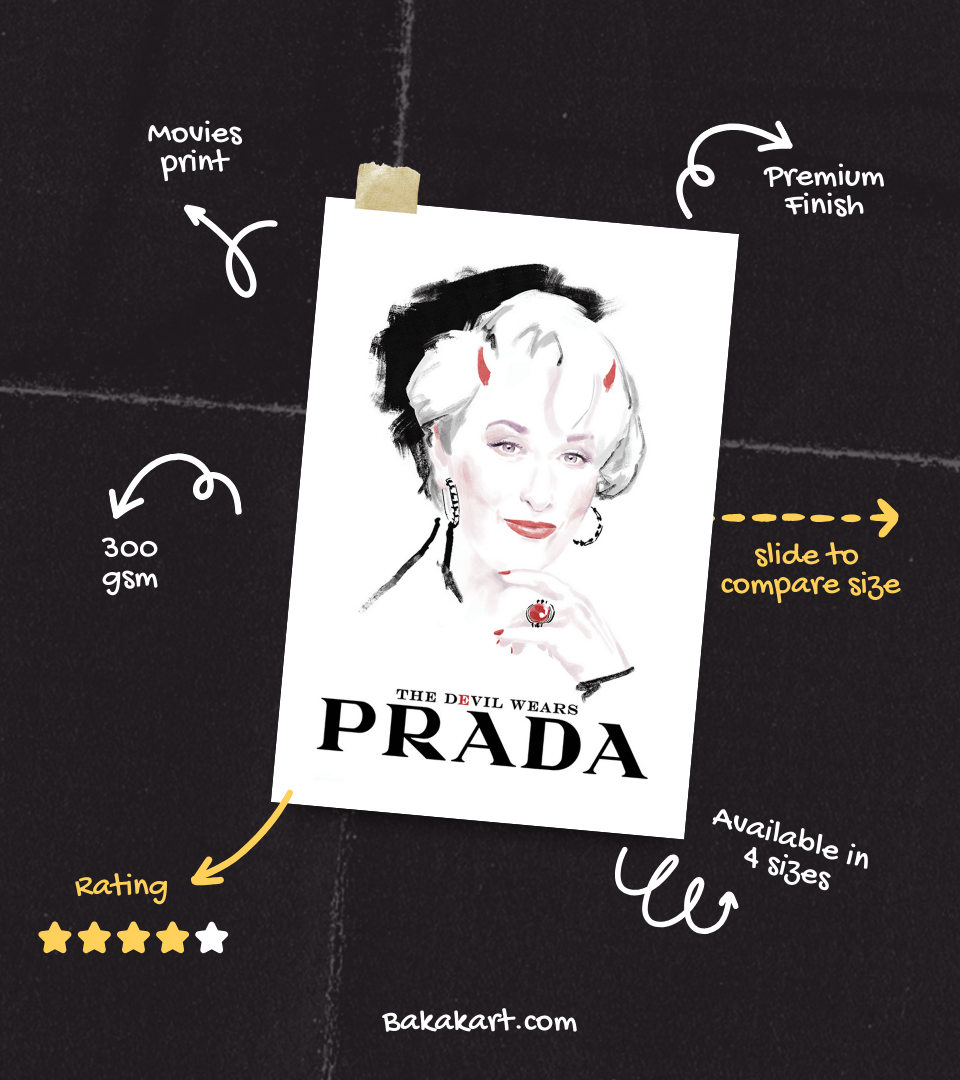 The Devil Wears Prada Wall Poster | Movies | Pop Culture Print