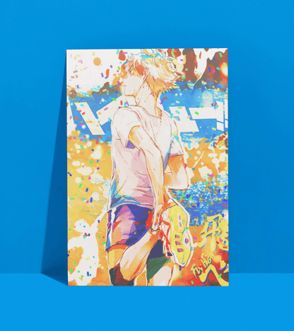 Hinata Abstract Wall Poster | Haikyuu | Anime Print