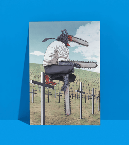 Chainsaw man Graveyard Wall Poster | Chainsaw Man | Anime Print