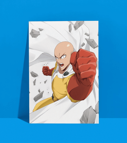 Saitama Wall Poster | One Punch Man | Anime Print