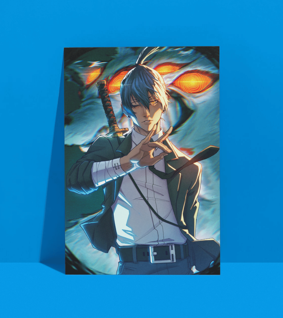 Aki Kon Wall Poster | Chainsaw Man | Anime Print