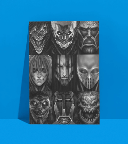 Titans Wall Poster | Attack On Titan | Anime Prints