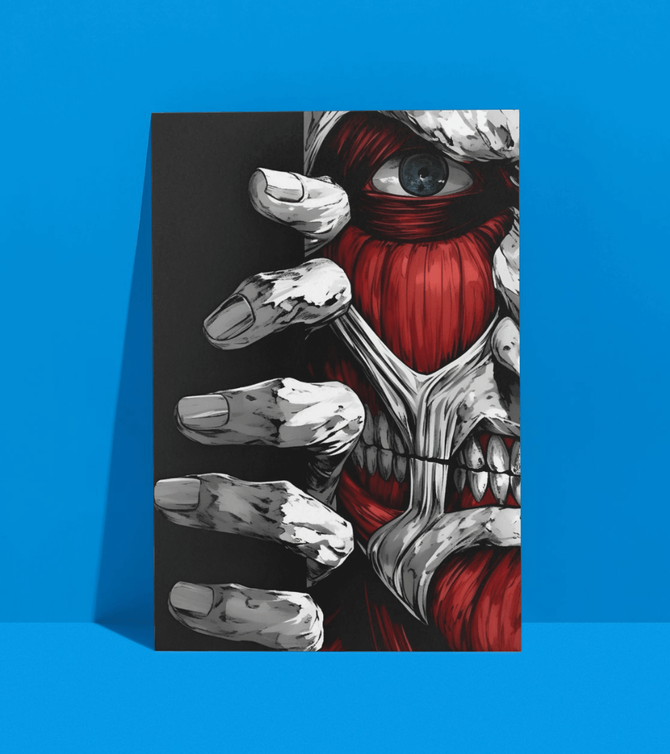 Colossal Titan Wall Poster | Attack On Titan | Anime Print