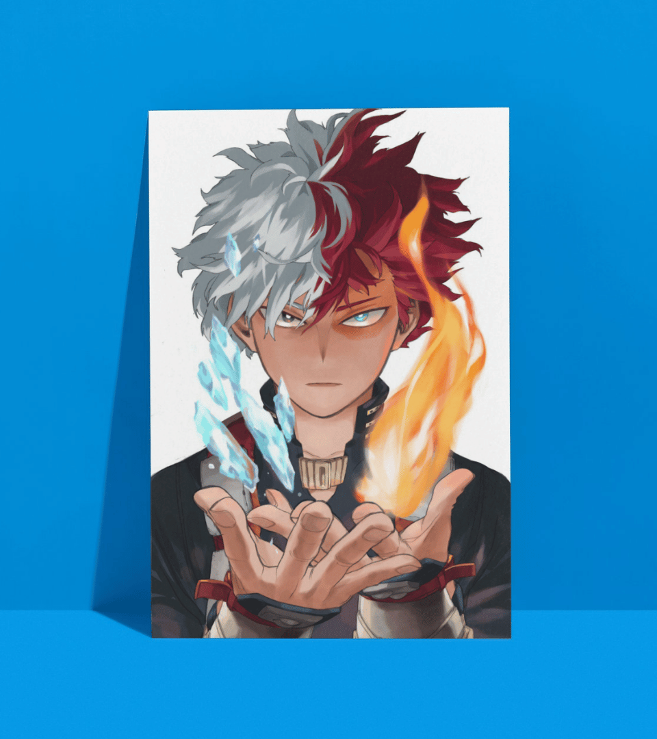 Shoto Todoroki Wall Poster | My Hero Academia | Anime Print