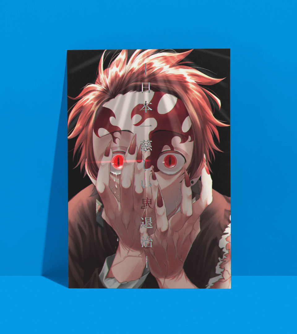 Tanjiro Demon Wall Poster | Demon Slayer | Anime Print