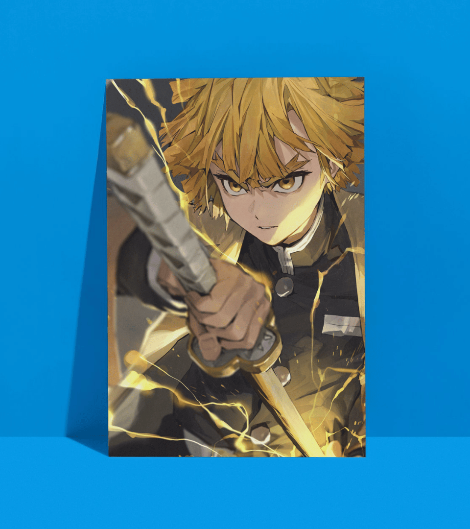 Zenitsu Agatsuma Wall Poster | Demon Slayer | Anime Print