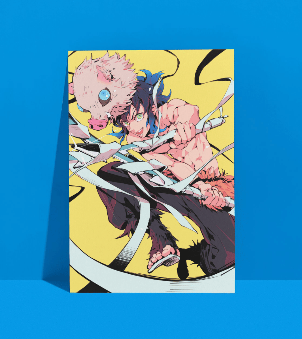 Inosuke Hashibira Wall Poster | Demon Slayer | Anime Print