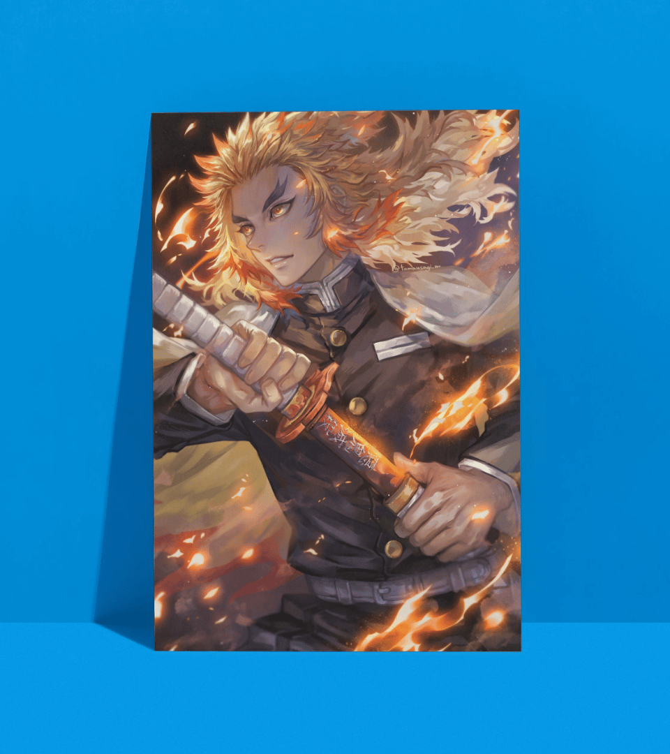 Kyōjurō Rengoku Wall Poster | Demon Slayer | Anime Print