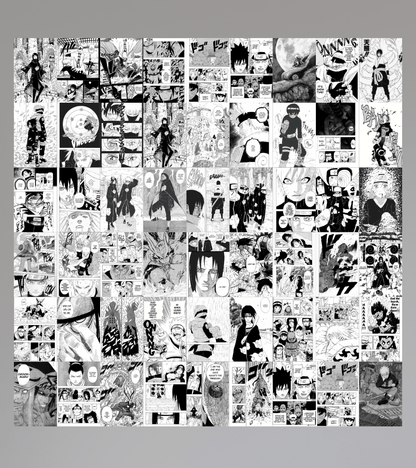 50 Pcs Naruto Manga Set |  Manga Panel Kits