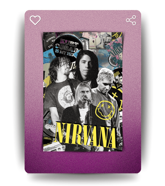 Nirvana Wall Poster | Band | Music Print