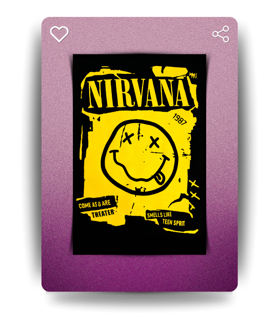 Nirvana Wall Poster | Band | Music Print